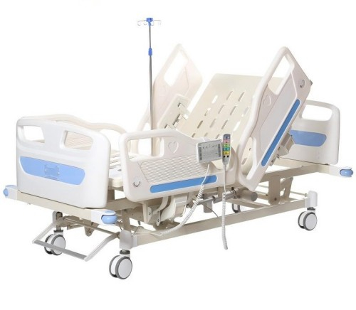Adjustable Electric Hospital Bed Supplier Adjustable electric hospital bed with backrest, Trendelenburg, and integral lift from China supplier