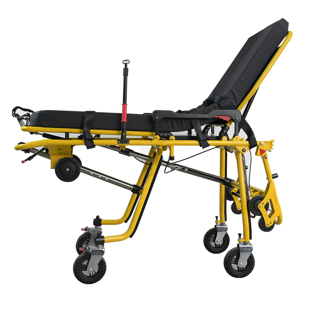 Ambulance Patient Steel Stretcher Ambulance transfer patient stretcher for safe patient transport in China