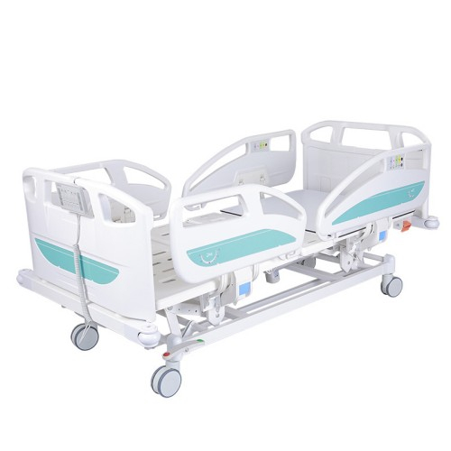 Electric Hospital Bed with Trendelenburg China Manufacturer Electric hospital bed with Trendelenburg, height adjustment, weighing system, and central brake from China supplier
