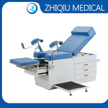 High Quality Multifunction Adjustable with Drawers Medical Manual Hospital Delivery Gynaecological Examination Table