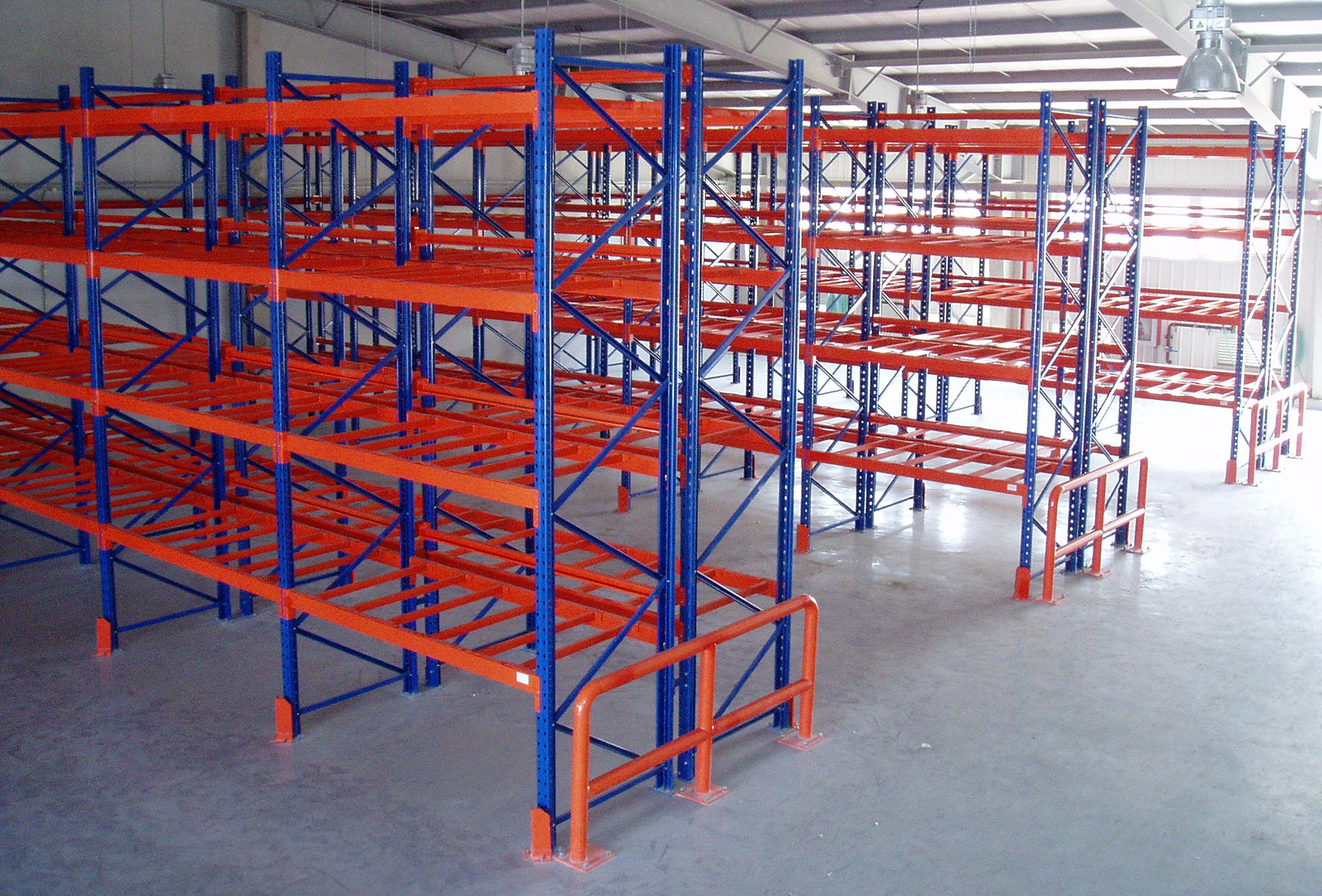 racking system in large warehouse Industrial warehouse high storage racks in logistics center
