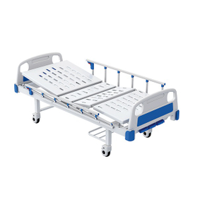 Durable Frame Hospital Adjustable Bed 3 Functions Nursing Manual Hospital Bed