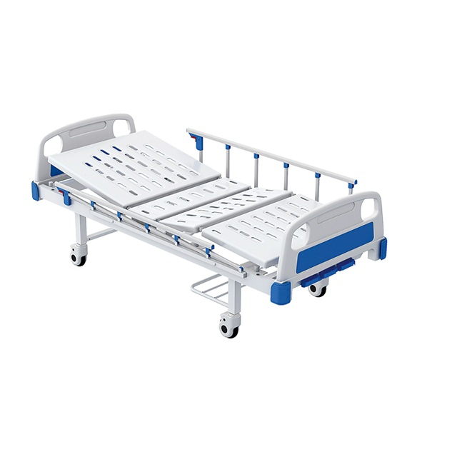 Durable Frame Hospital Adjustable Bed 3 Functions Nursing Manual Hospital Bed