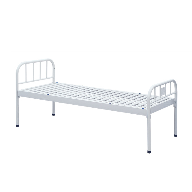 Manual Hospital Flat Bed Is Used for Patient 