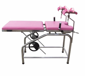 ZQ-GTM-03 Manual Stainless Steel Delivery Bed For New Baby Birth