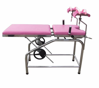 ZQ-GTM-03 Manual Stainless Steel Delivery Bed For New Baby Birth