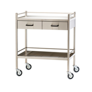 Stainless Steel Treatment Cart with Drawers
