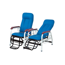 ZQ-SY02 Hospital Steel Transfusion Chair Medical Clinical Infusion Chair with IV Pole