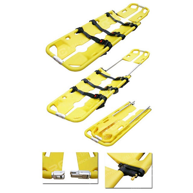ZQ-CS-4D Aluminum Alloy Spade Emergency Stretcher for Ambulance