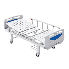 Two Cranks Cheap Hospital Manual Bed with ABS Head Board