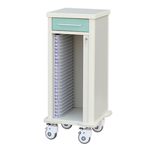ZQ-PR02-25 Single Row Medical 25 layers Patient Case Folder Trolley Cart with Drawers