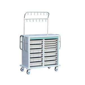 Double Layer IV Treatment Cart with Utility Baskets