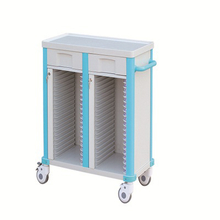 ZQ-PR01-40 Double Rows Medical Case Records Trolley for Hospitals And Clinics