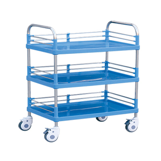 ZQ-UT-01 3 Shelf Hospital Utility Cart for Medical Supply Transport