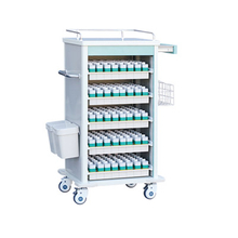 ZQ-MT630 Metal Medicine Trolley with Multi-Function Storage