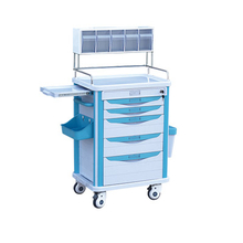 ZQ-AT620-02H China Hospital Furniture ABS Nursing Trolley Anaesthetic Trolley Supplier