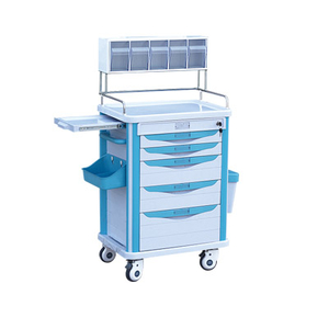 China Hospital Furniture ABS Nursing Trolley Anaesthetic Trolley