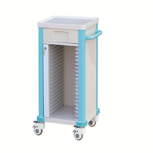 ZQ-PR01-20 Hospital Furniture ABS Patient Case File Cart with Multiple Drawers
