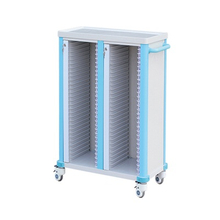 ZQ-PR01-60 Medical Patient Record File Cart with Wheels for Hospital Use Storage