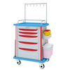 Hospital ABS IV Treatment Trolley Medical Treatment Convenient Trolley Cart with Infusion Hooks