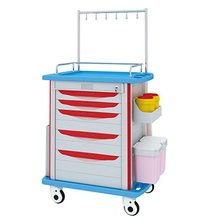 ZQ-ITT750-01H Hospital ABS IV Treatment Trolley Medical Treatment Convenient Trolley Cart with Infusion Hooks