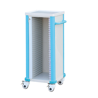 ZQ-PR01-30 ABS Plastic Case History Trolley for Hospital Use