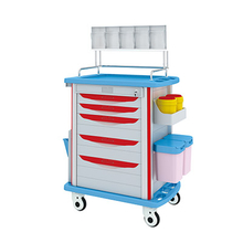 ZQ-AT850-01H Hospital ABS Anesthesia Medical Trolley Specification with Secure Locking System