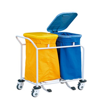 ZQ-WT-02 Manufacturer Laundry Trolley with Large Bag for Hospital Use 