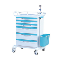 ZQ-MT600-03H ABS Hospital Emergency Trolley Crash Cart with Four Casters