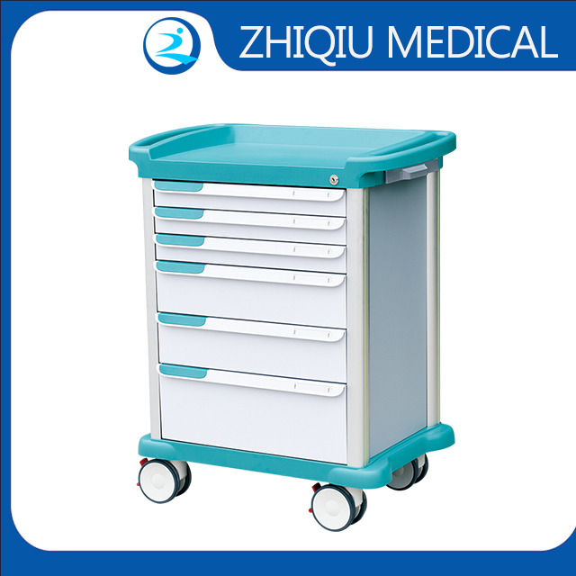Hospital Furniture Luxury ABS Nursing Medicine Trolley