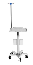 Movable Hospital ABS Patient Monitor Trolley with Basket
