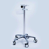 M01 patient monitor trolley with aluminum base and 4-inch medical casters