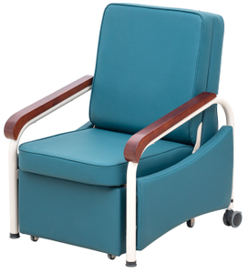 Foldable Hospital Attendant Chair | Reclining Patient Sleeping Seat