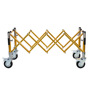 Aluminum foldable church truck, extendable frame, 6-inch wheels, and handles for funeral casket transport.