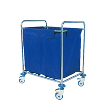 ZQ-WT-10 Cleaning Trolley Waste Cart With Linen Bag Hospital in China
