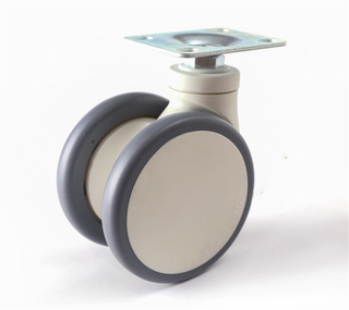 3 inch/4 inch/ 5 inch Threaded Stem Medical Double Wheel Caster