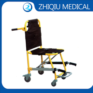 ZQ-SC5D China Manufacturer Adjustable Foldaway Wheeled Stair Chair Stretcher for First Aid