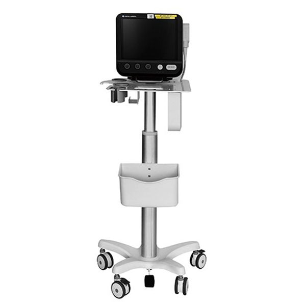 Compact Aluminum Ultrasound Cart with Storage Basket and Silent Casters for Clinics and Hospitals