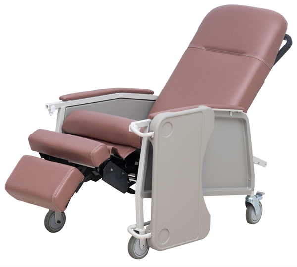 Hospital recliner with wheels-Reclining therapy chair