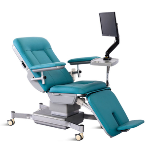 hospital recliner bed with 3 postion, patient rcovery recliner with table support