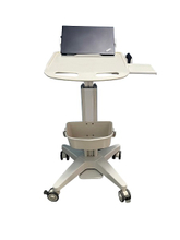 ZQ-YQ-L705T Ergonomic Adjustable Height Laptop Trolley with ABS Panel And Castors for Medical Use
