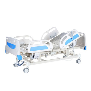 Adjustable electric hospital bed with backrest, leg lift, and integral height adjustment from China supplier