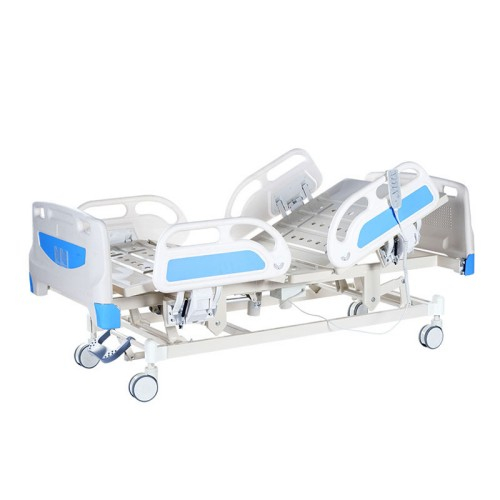 Adjustable electric hospital bed with backrest, leg lift, and integral height adjustment from China supplier