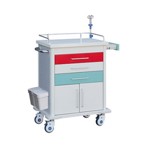 ZQ-ET690-02H Hospital Multi-function Color Drawers Emergency Medical Trolley