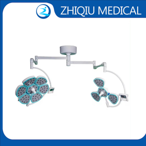 ZQ-SL6/3 Hospital Dual Heads Ceiling Mounted Cold Light Operating Lamp Medical Ot Light Led Surgical