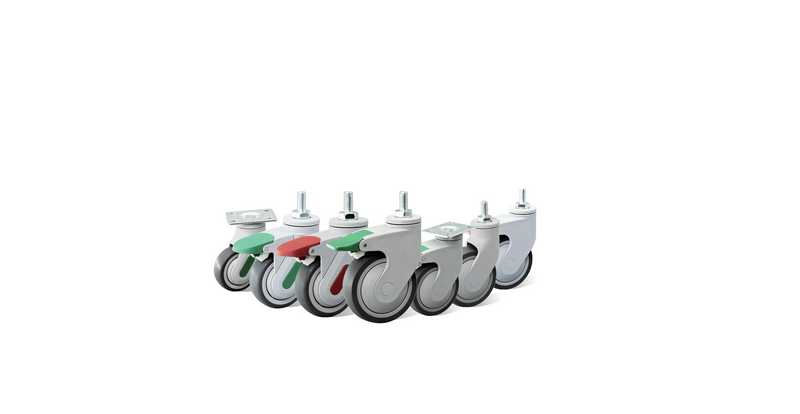 High-Quality Hospital Casters 5 Inch Swivel Brake Caster for Medical Equipment