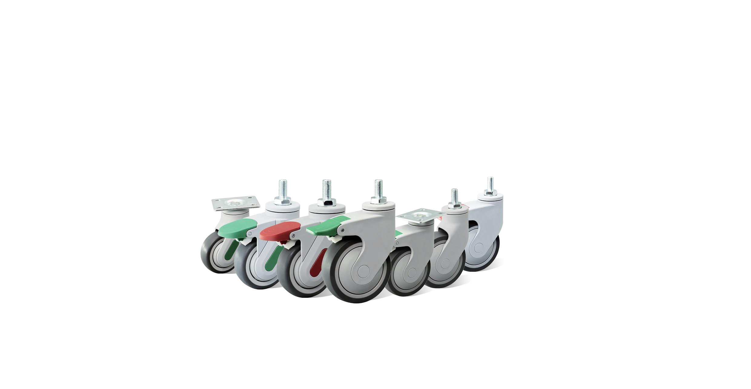 High-Quality Hospital Casters 5 Inch Swivel Brake Caster for Medical Equipment