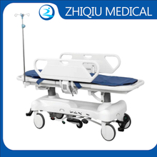 ZQ-TSH-02Q Hospital Emergency Room Patient Transfer Medical Stretcher Bed with 200mm Wheel