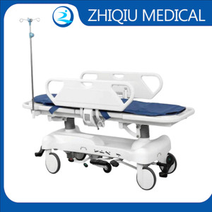 Hospital Emergency Room Patient Transfer Medical Stretcher Bed with 200mm Wheel