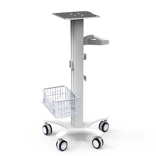 ZQ-YQ-VB05 Aluminum Ventilator Trolley with Adjustable Shelf and Brake Wheels
